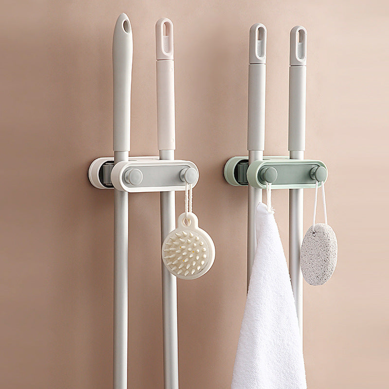 Gancio Porta-Mop e Accessori da Bagno – Organizzazione Facile e Senza Fori!