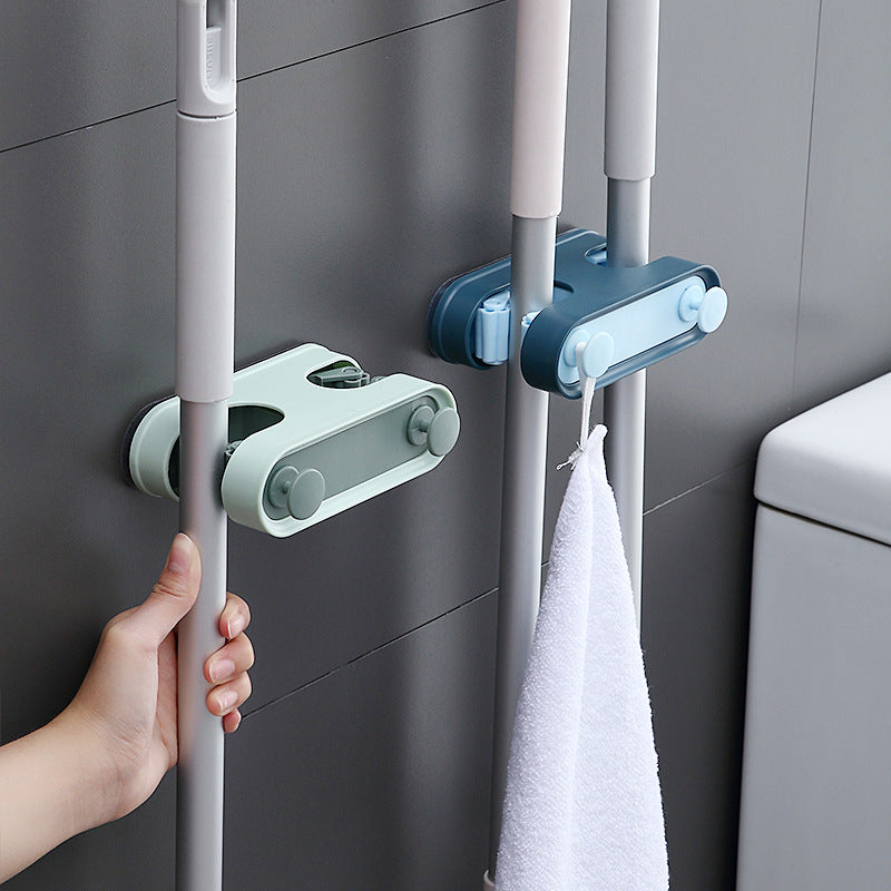Gancio Porta-Mop e Accessori da Bagno – Organizzazione Facile e Senza Fori!